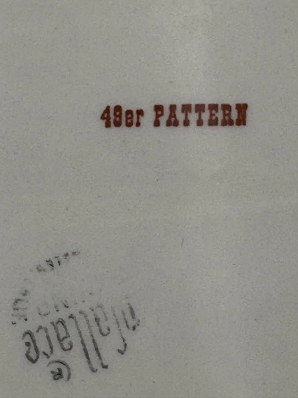 RARE Vintage Wallace China 49er Pattern Oval Serving Plate